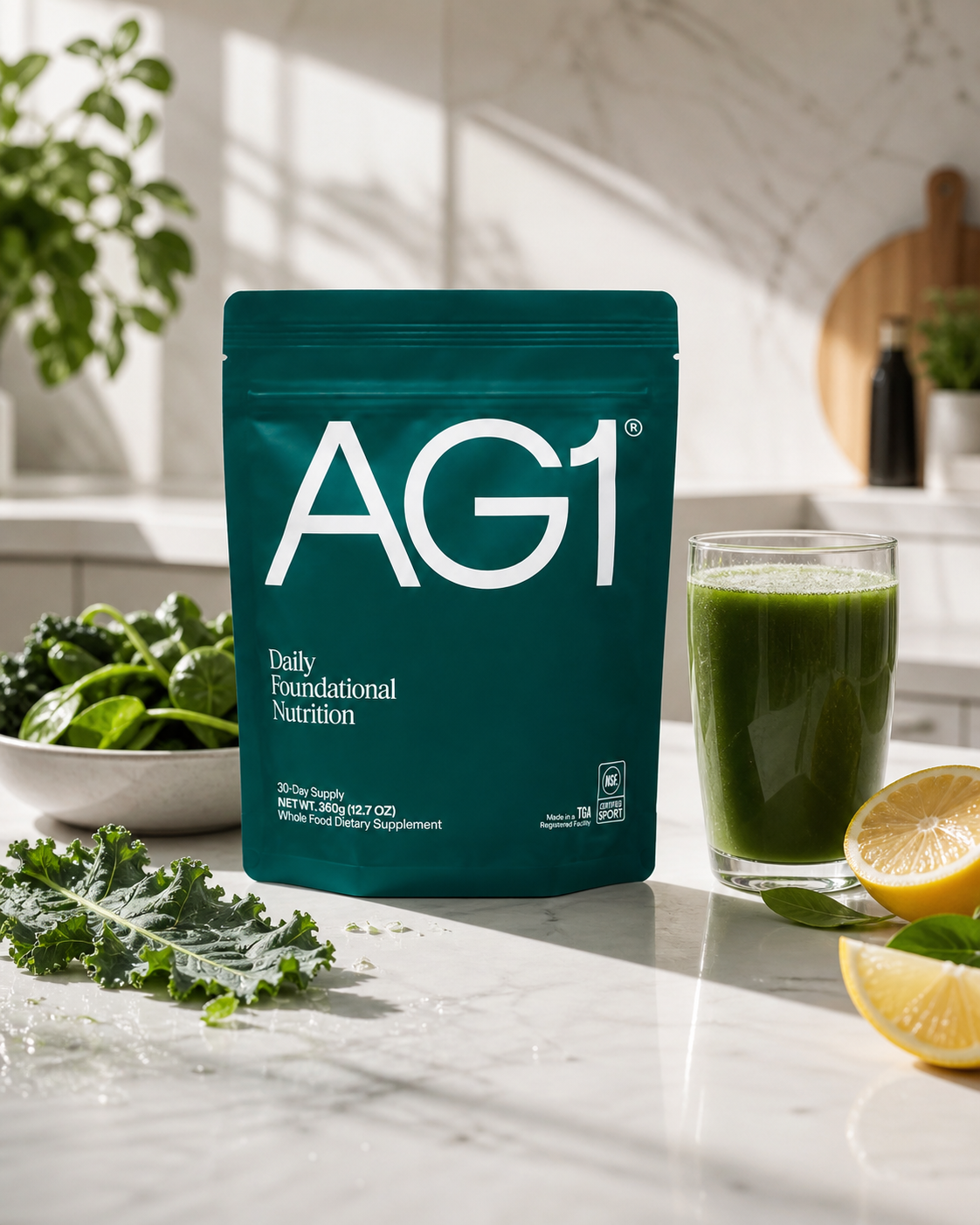 AG1 Greens Refill Pouch 75 Vitamins & Probiotics