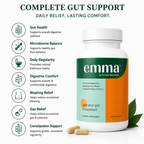 Emma Gut Health Supplement.  Constipation, Gas & Bloating Relief  Berberine, Resveratrol & Quercetin, Dr. Endorsed