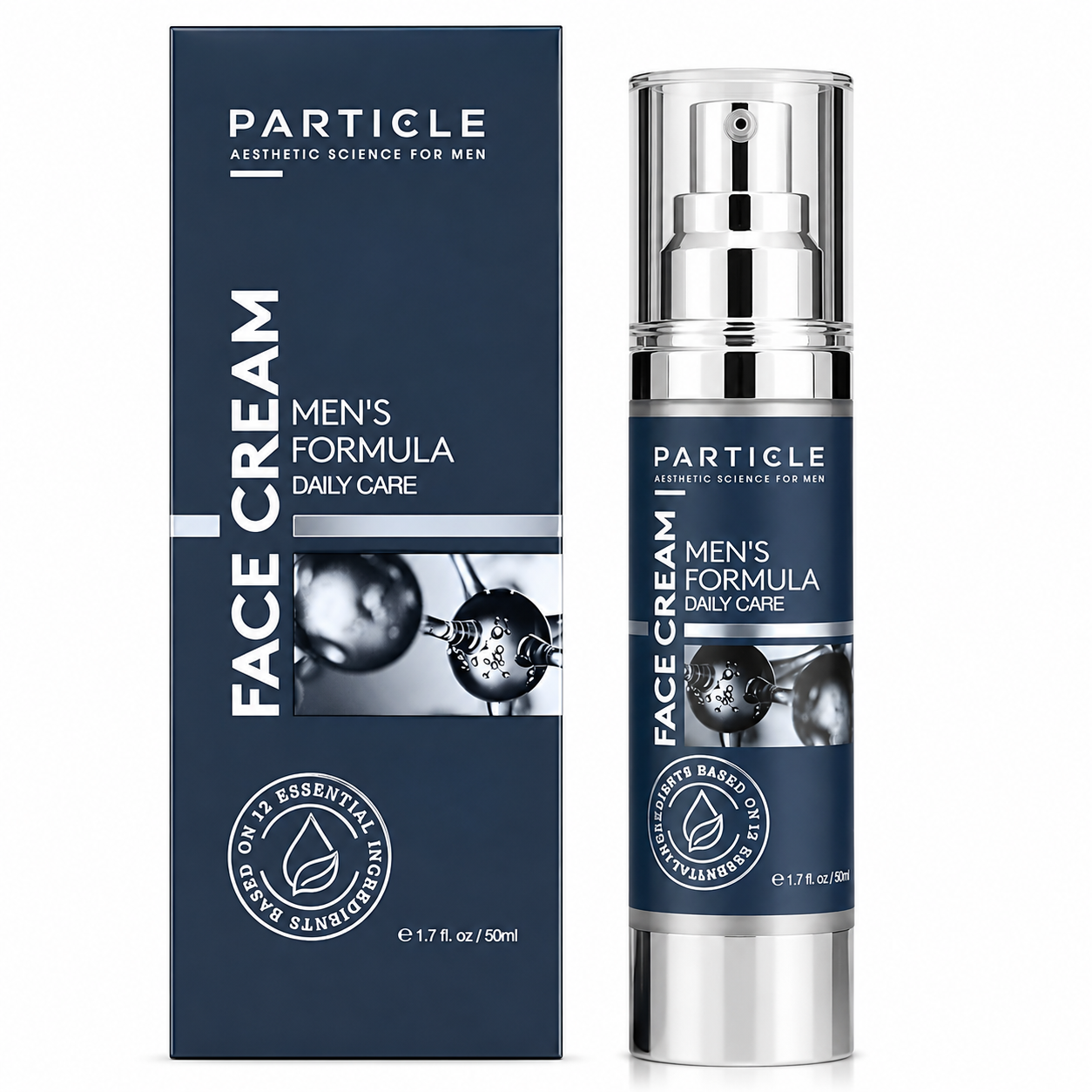 Particle 6-in-1 Face Cream for Men – Vitamin C & Hyaluronic Acid 1.7oz