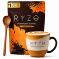 RYZE Organic Mushroom Coffee – Lion's Mane & Turkey Tail. Energy  Focus & Gut Health