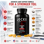 Jocko Fuel Joint Support Supplement  Glucosamine MSM with Turmeric & Boswellia.