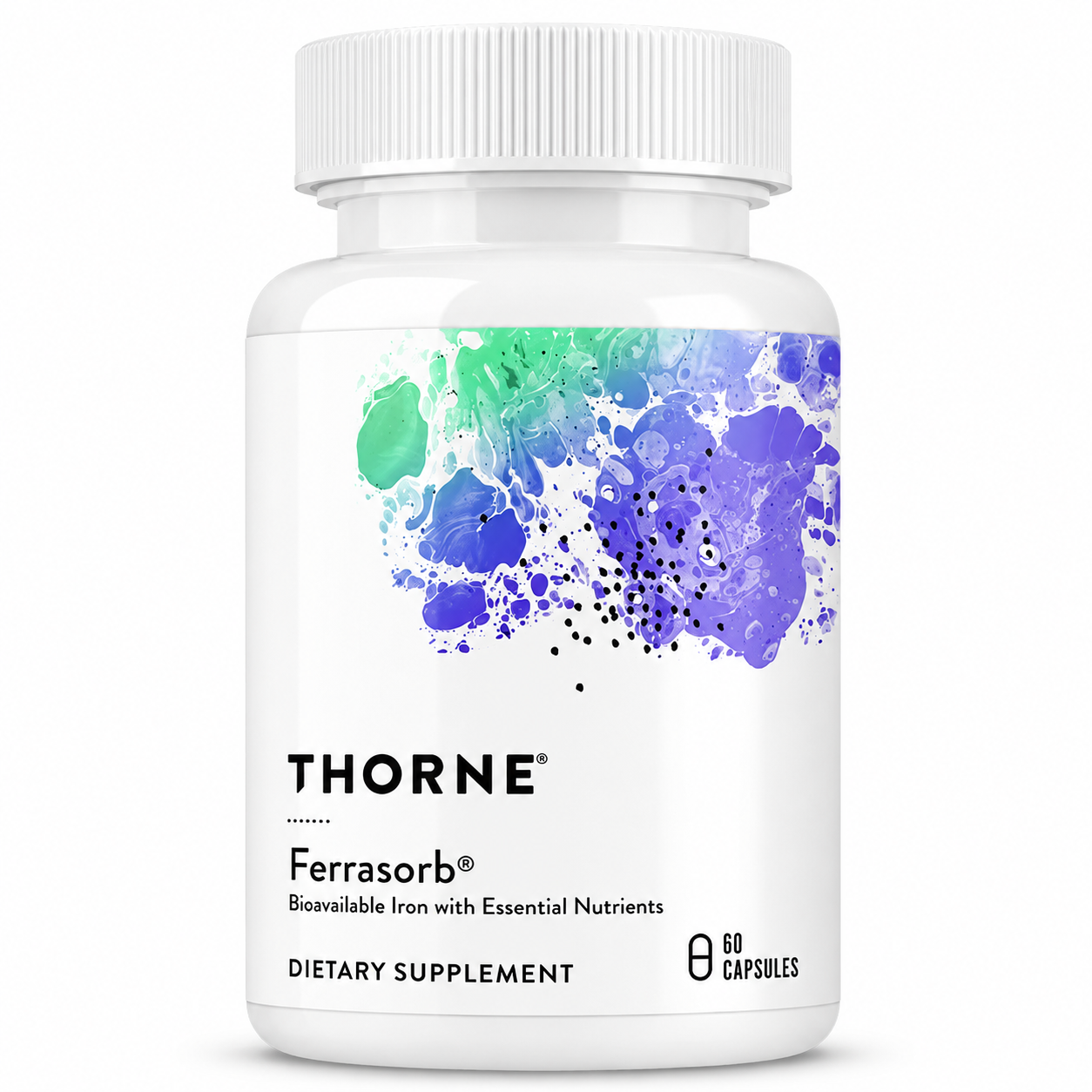 THORNE Ferrasorb Bioavailable Iron with essential nutrients