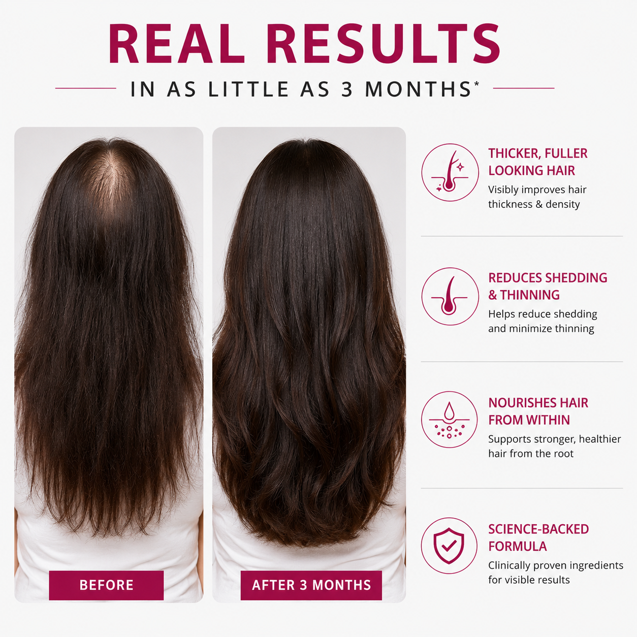 Viviscal Thicker Fuller Hair Growth Supplements for Women, with Biotin and Marine Collagen