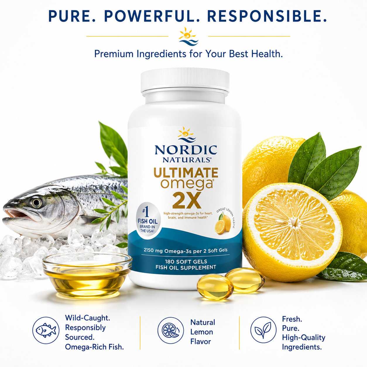 Nordic Naturals Ultimate Omega 2X – 2150mg EPA & DHA