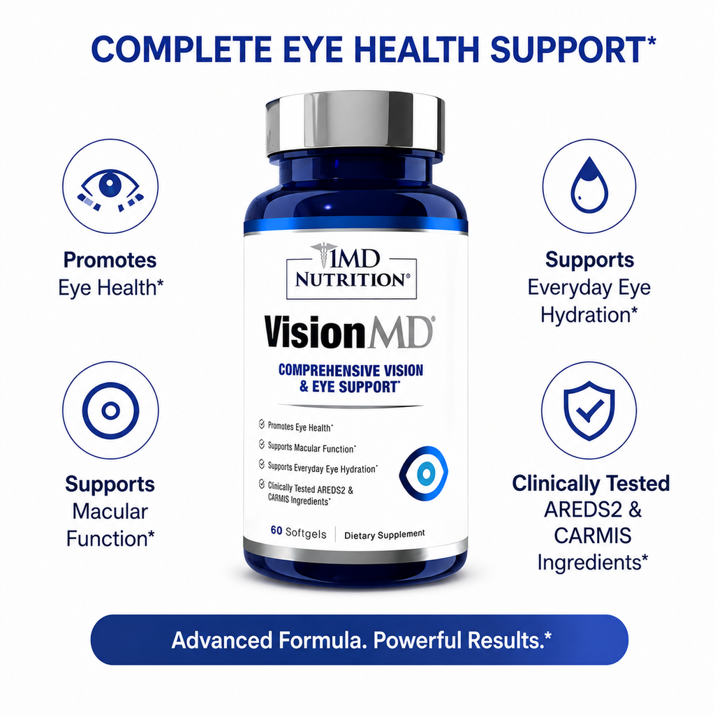 1MD Nutrition VisionMD Eye Supplement for Adults Supports Vision Health Care,Eye Strain, & Dry Eye