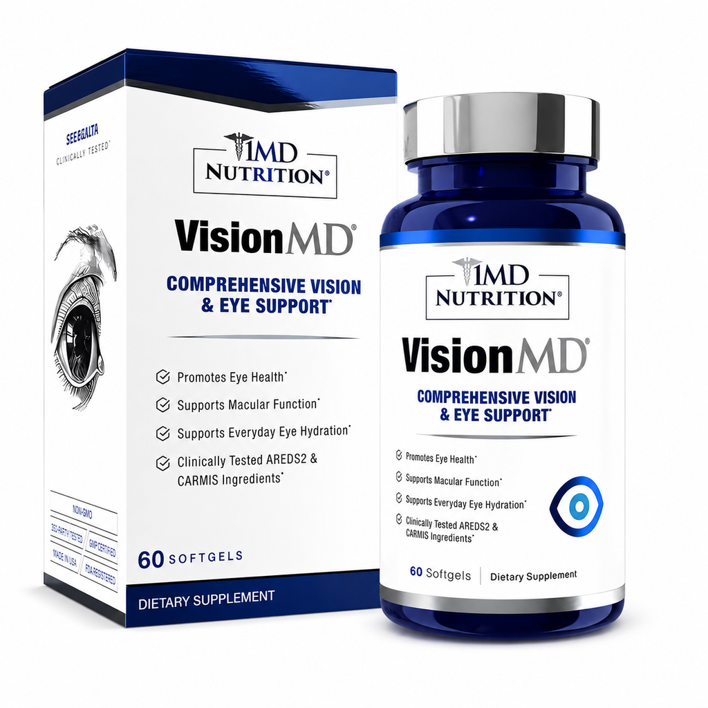 1MD Nutrition VisionMD Eye Supplement for Adults Supports Vision Health Care,Eye Strain, & Dry Eye
