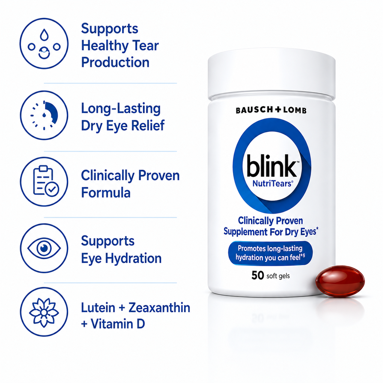 Blink NutriTears – Clinically Proven Dry Eye Supplement