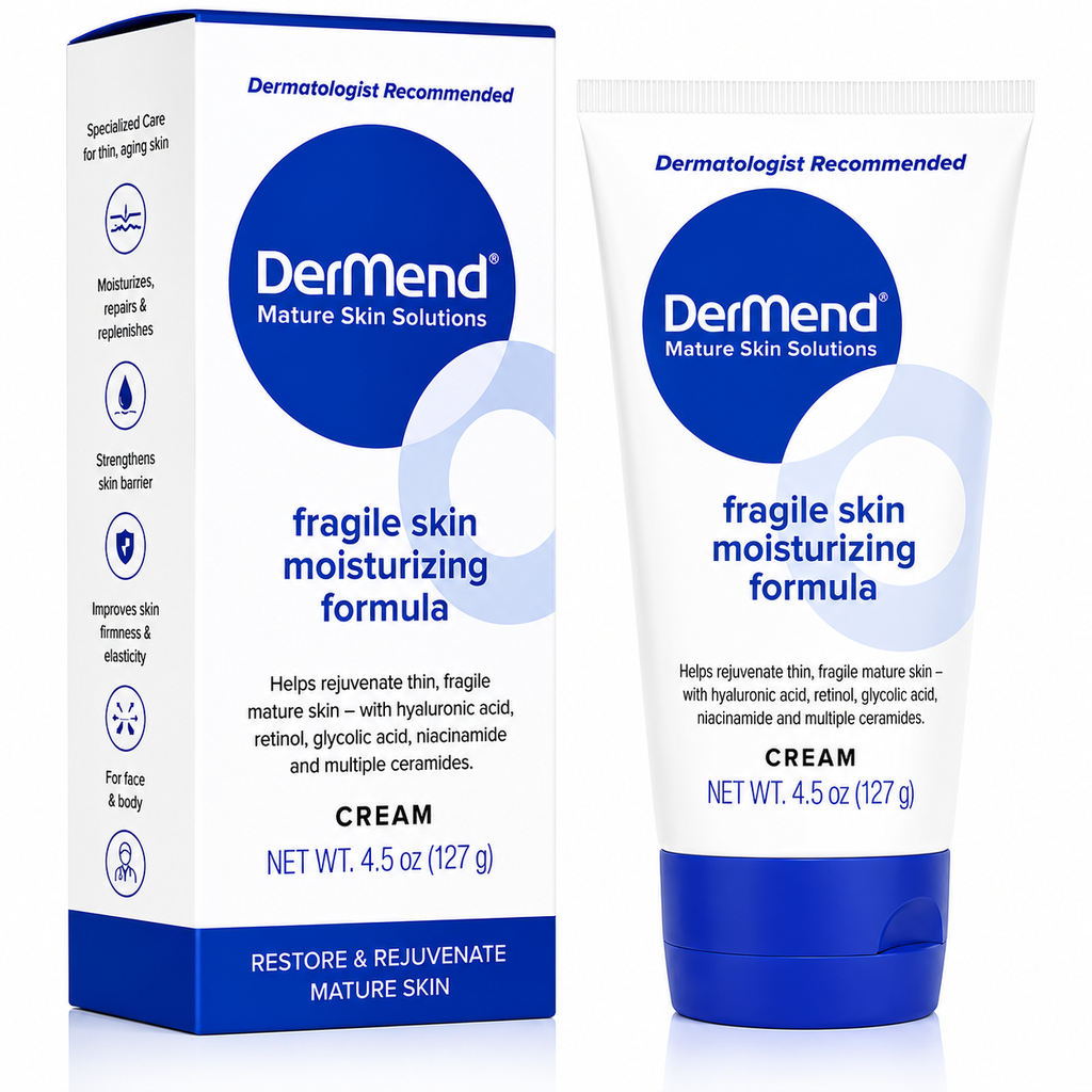 Dermend Fragile Skin Cream – Anti-Wrinkle Moisturizer for Thin Skin