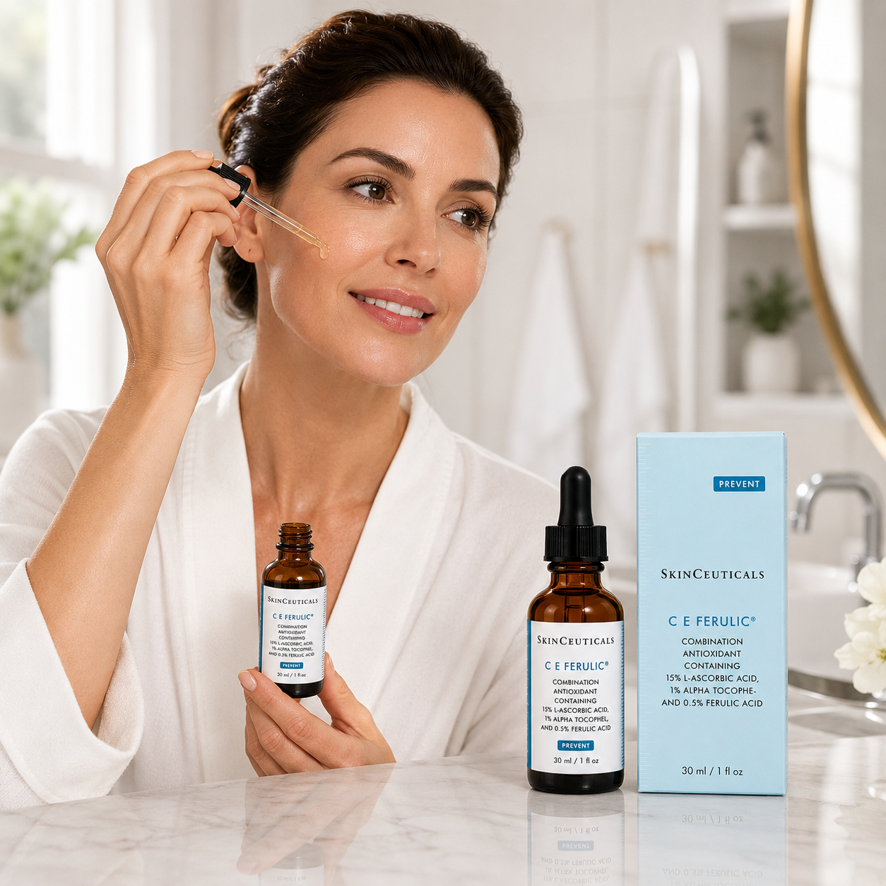 SkinCeuticals C E Ferulic Authentic Vitamin C Antioxidant Serum