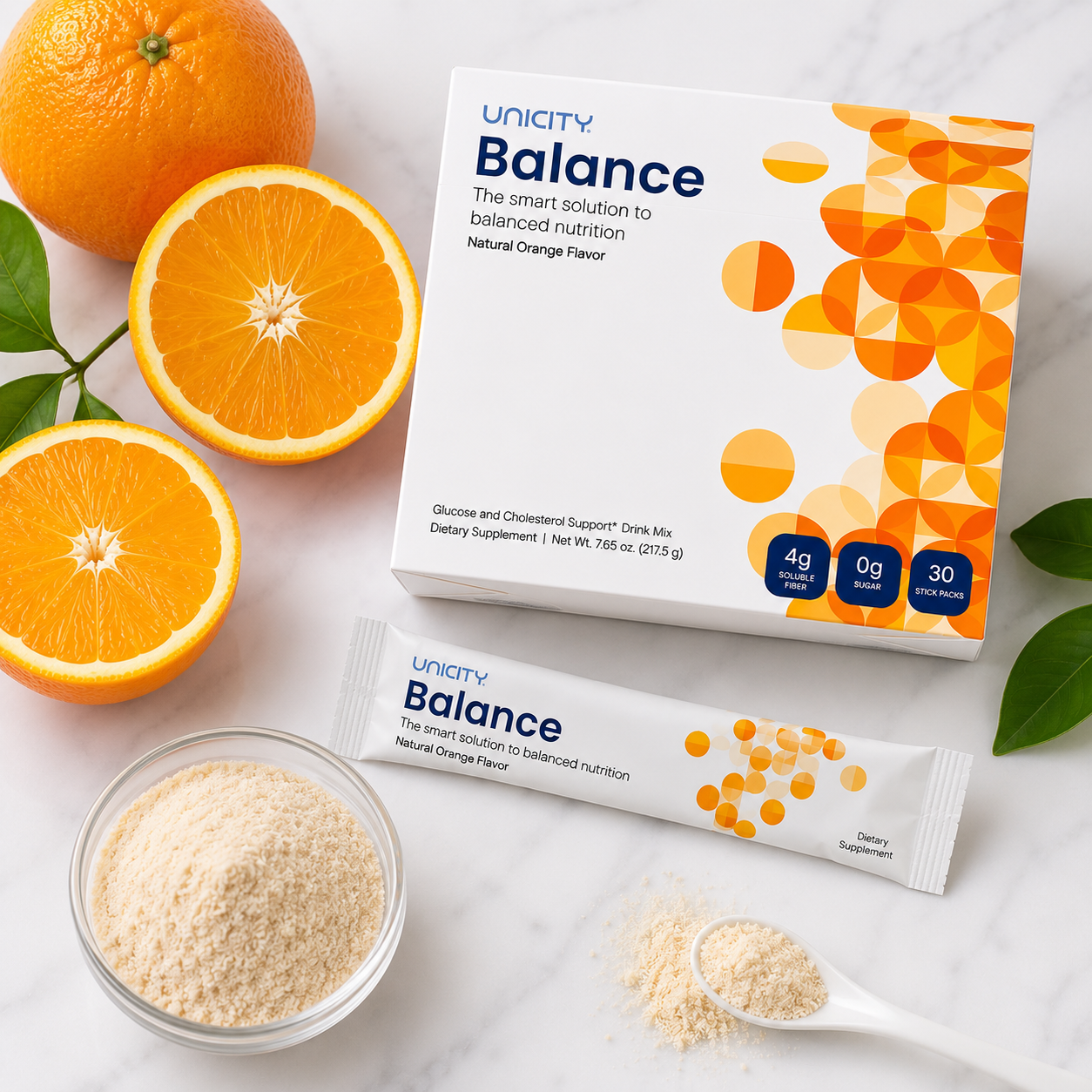 Unicity Balance Fiber Supplement – Glucose & Fullness Support 30 Packs