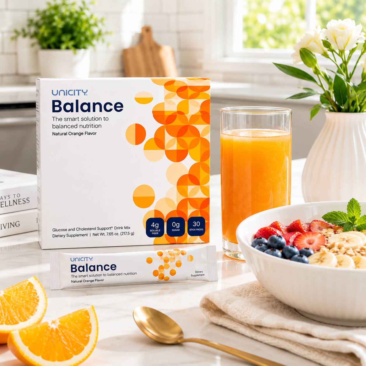 Unicity Balance Fiber Supplement – Glucose & Fullness Support 30 Packs