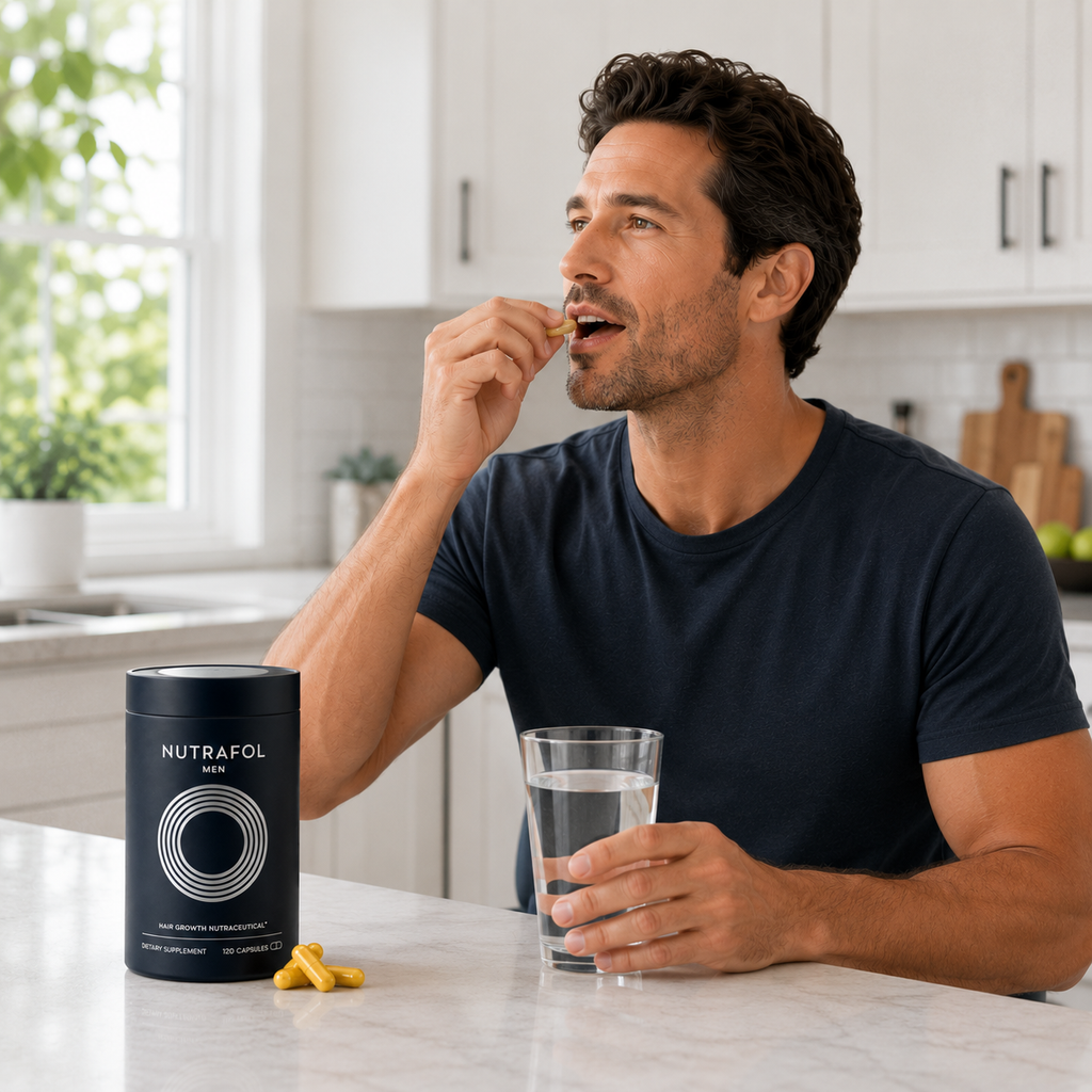 Nutrafol Men's Hair Growth Supplement – Clinically Tested 1 Month Supply