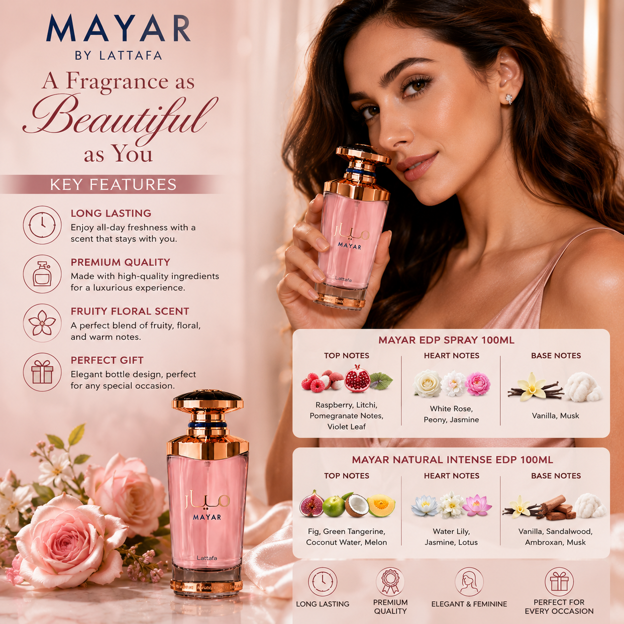Lattafa Mayar Perfume for Women – Floral Fruity EDP