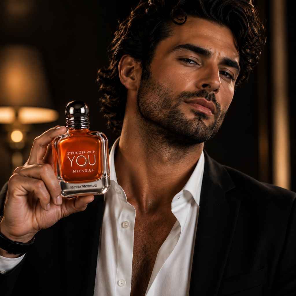 Emporio Armani Stronger With You Intensely – Warm Woody Cologne for Men 3.4 Fl Oz