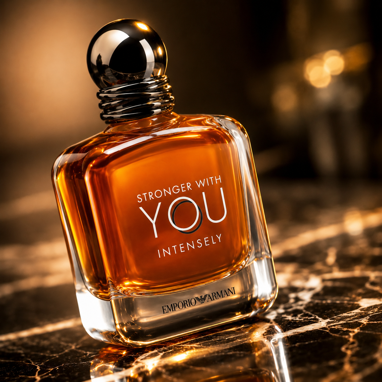 Emporio Armani Stronger With You Intensely – Warm Woody Cologne for Men 3.4 Fl Oz