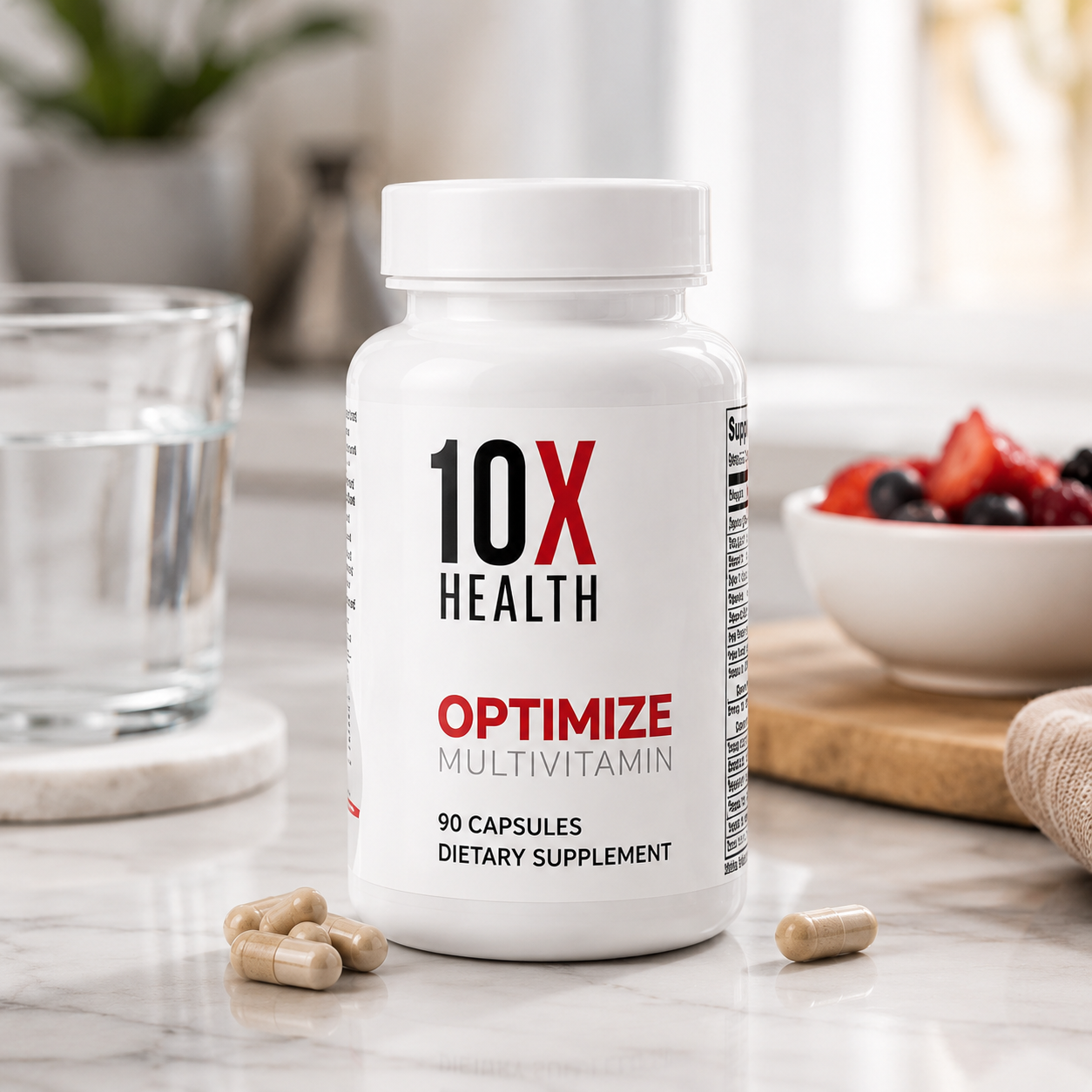 10X Health Methylated Multivitamin – 34-in-1 with B12, MTHF & NAC