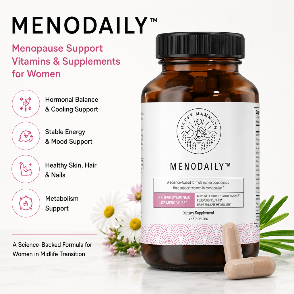 Happy Mammoth Meno Daily – Menopause Vitamins for Women