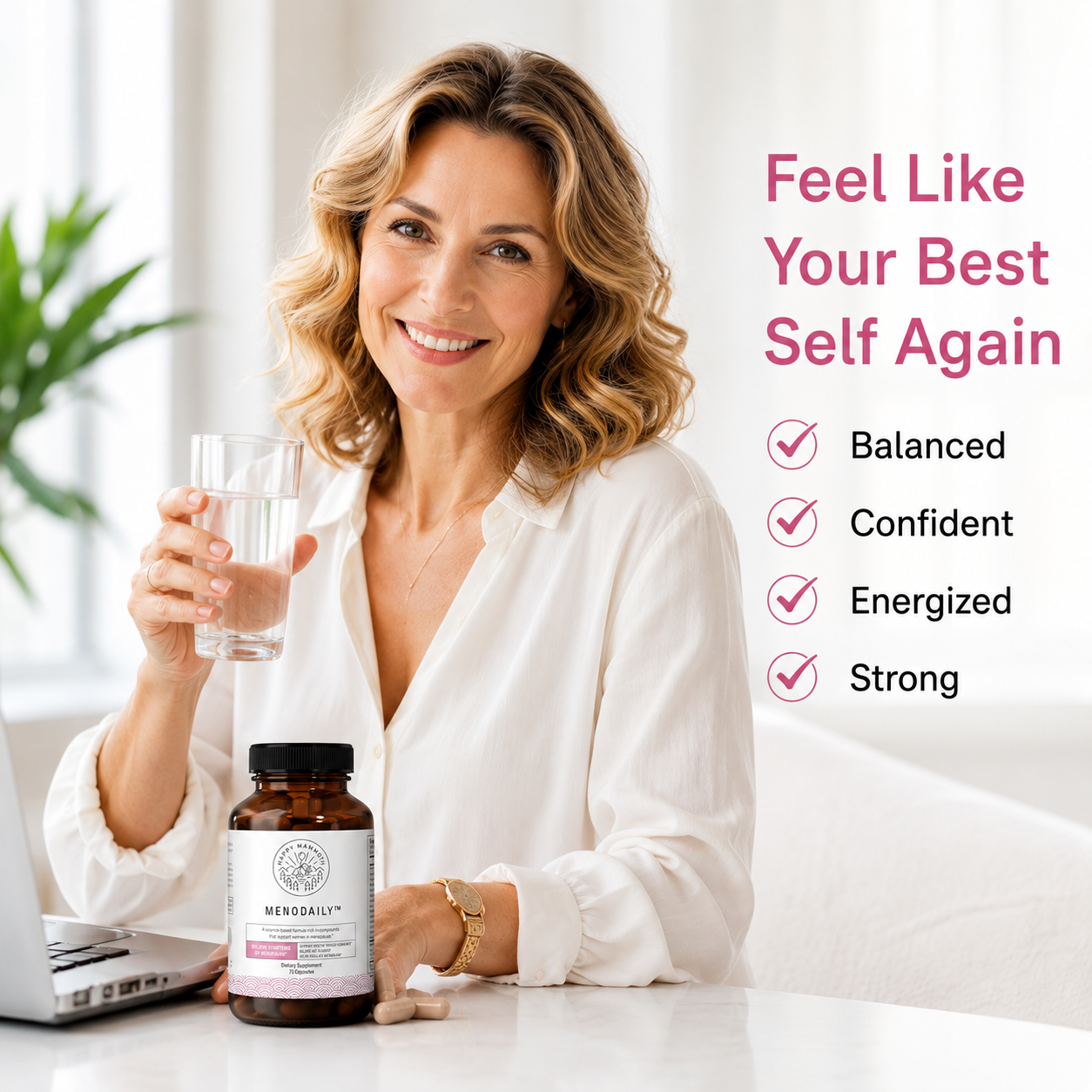 Happy Mammoth Meno Daily – Menopause Vitamins for Women
