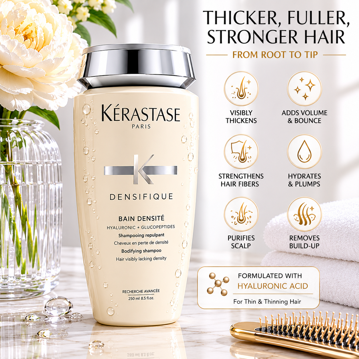 Kerastase Densifique Shampoo – Thickening & Strengthening for Fine Hair