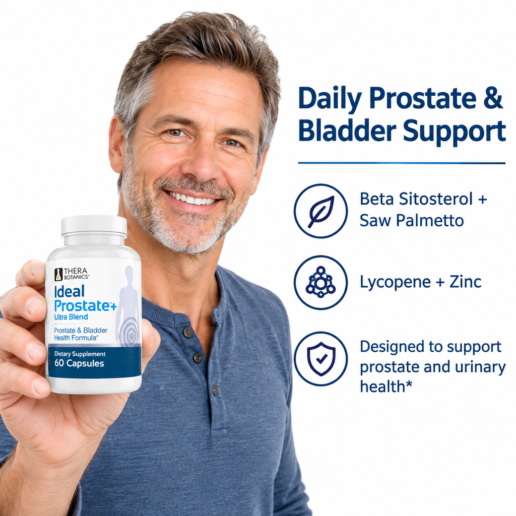 Ideal Prostate Plus Beta Sitosterol, Saw Palmetto, Lycopene & Zinc,  Men's Prostate Support