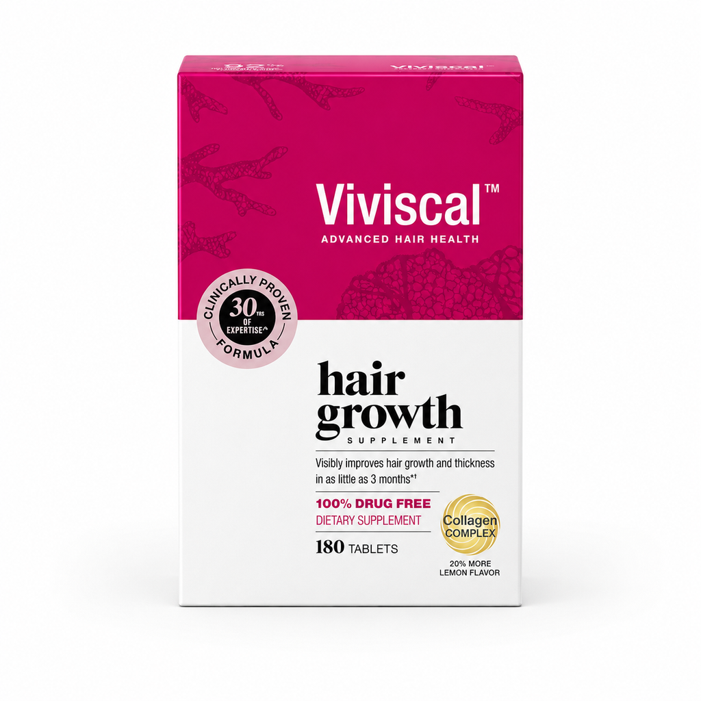 Viviscal Thicker Fuller Hair Growth Supplements for Women, with Biotin and Marine Collagen