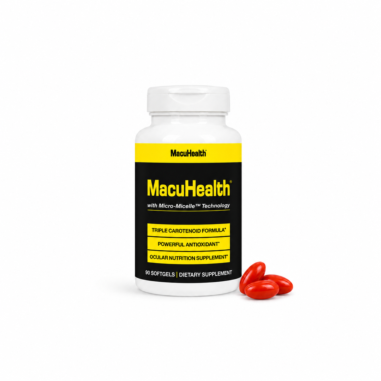 MacuHealth Triple Carotenoid Eye Vitamins+Advanced Vision & Macular Support, 90 Softgels