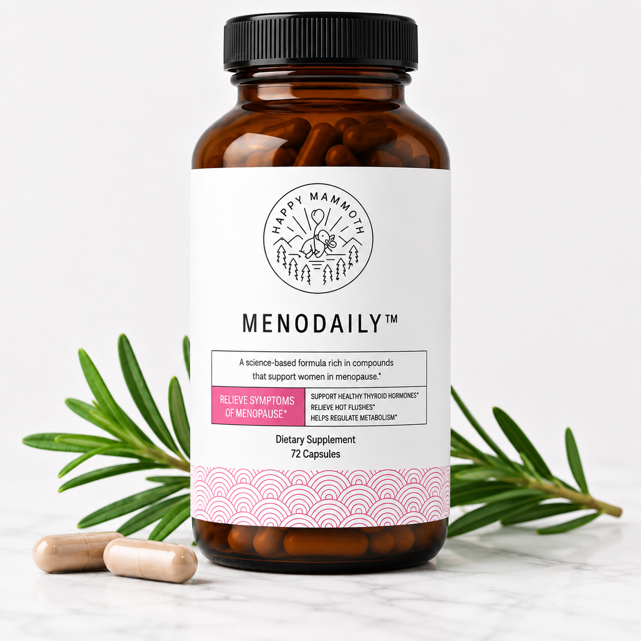 Happy Mammoth Meno Daily – Menopause Vitamins for Women