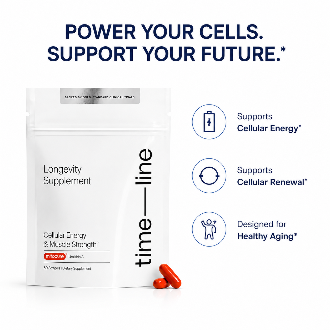 Mitopure Urolithin A supplement for muscle strength and healthy aging