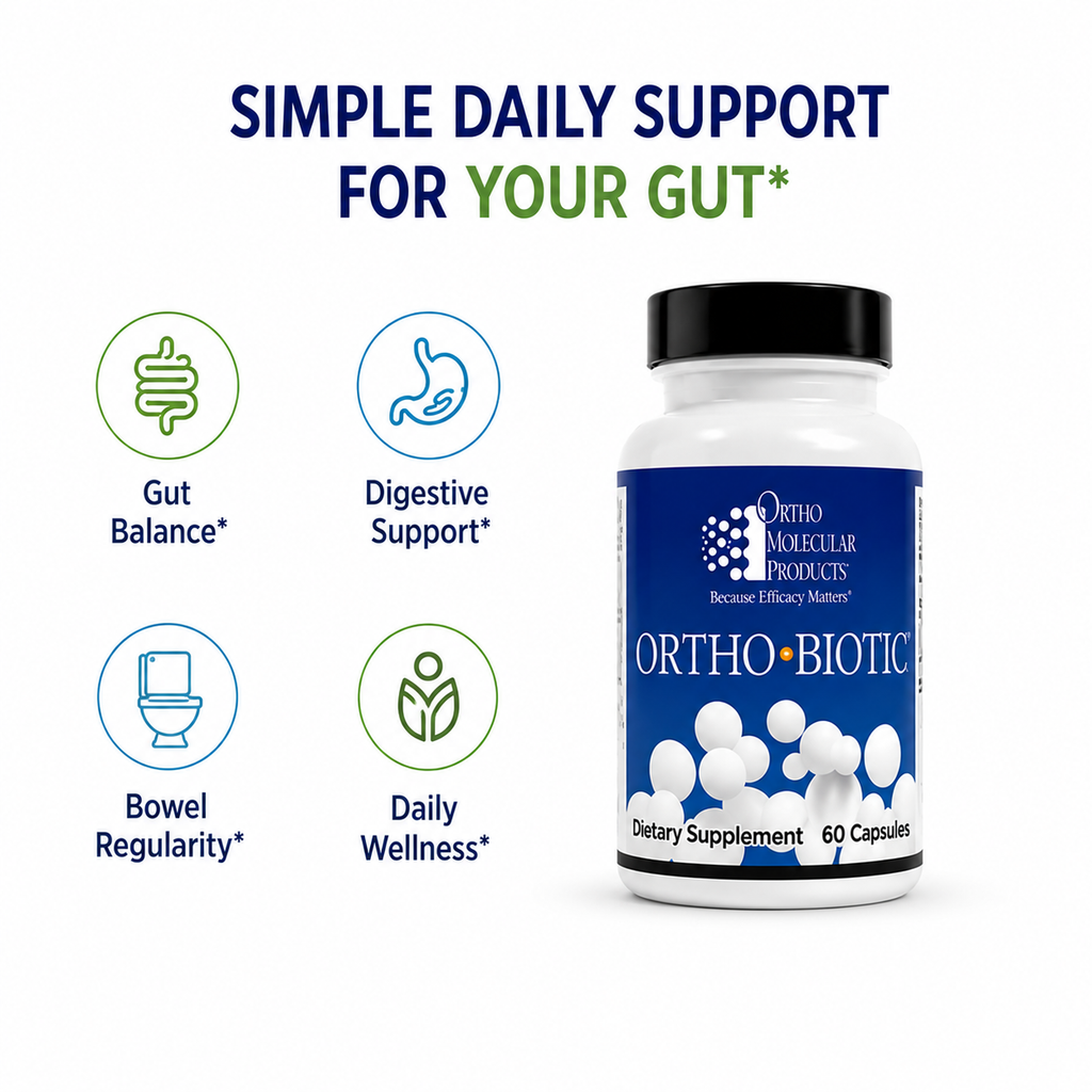 Ortho Biotic probiotic capsules immune and gut health support