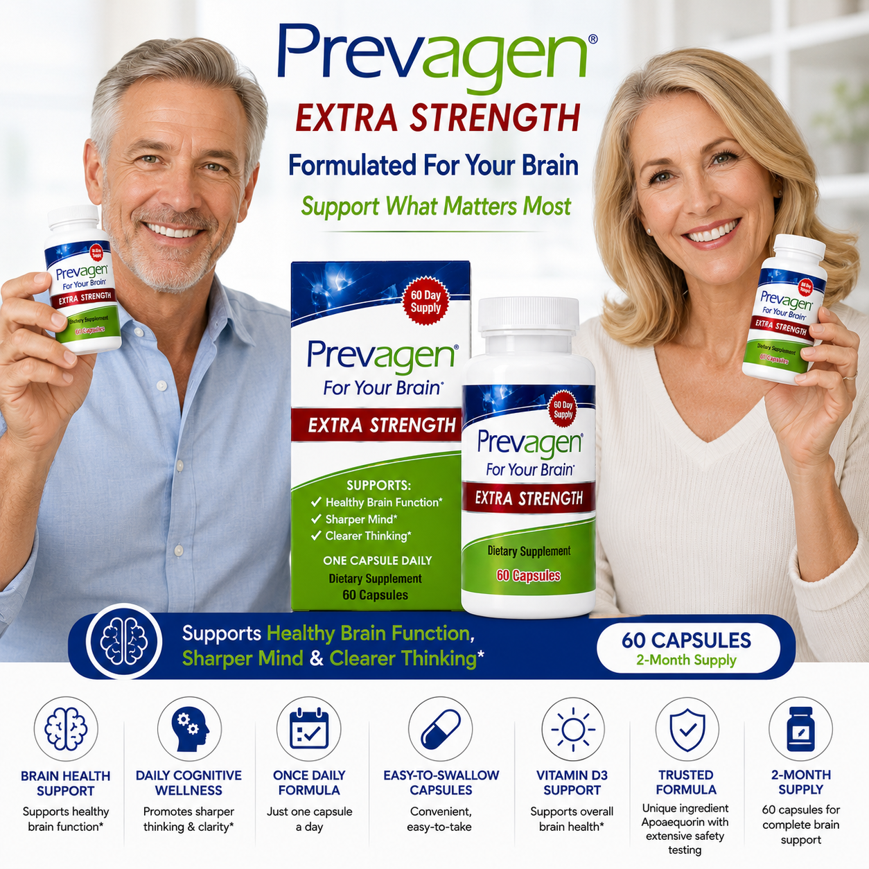 Prevagen Extra Strength 20mg supplement daily capsule