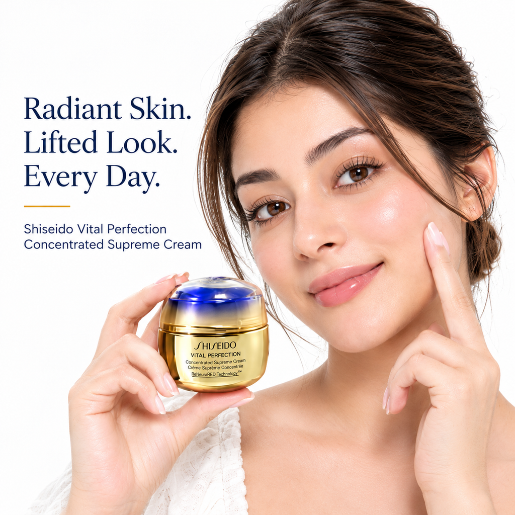 Shiseido Vital Perfection Supreme Cream.| Rich Anti-Aging Moisturizer, Sculpting, Firming & Brightening