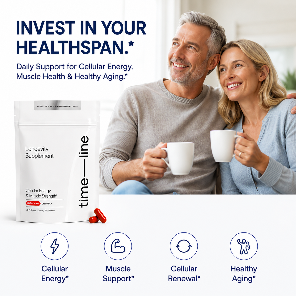 Timeline Mitopure Urolithin A 500mg softgels supplement