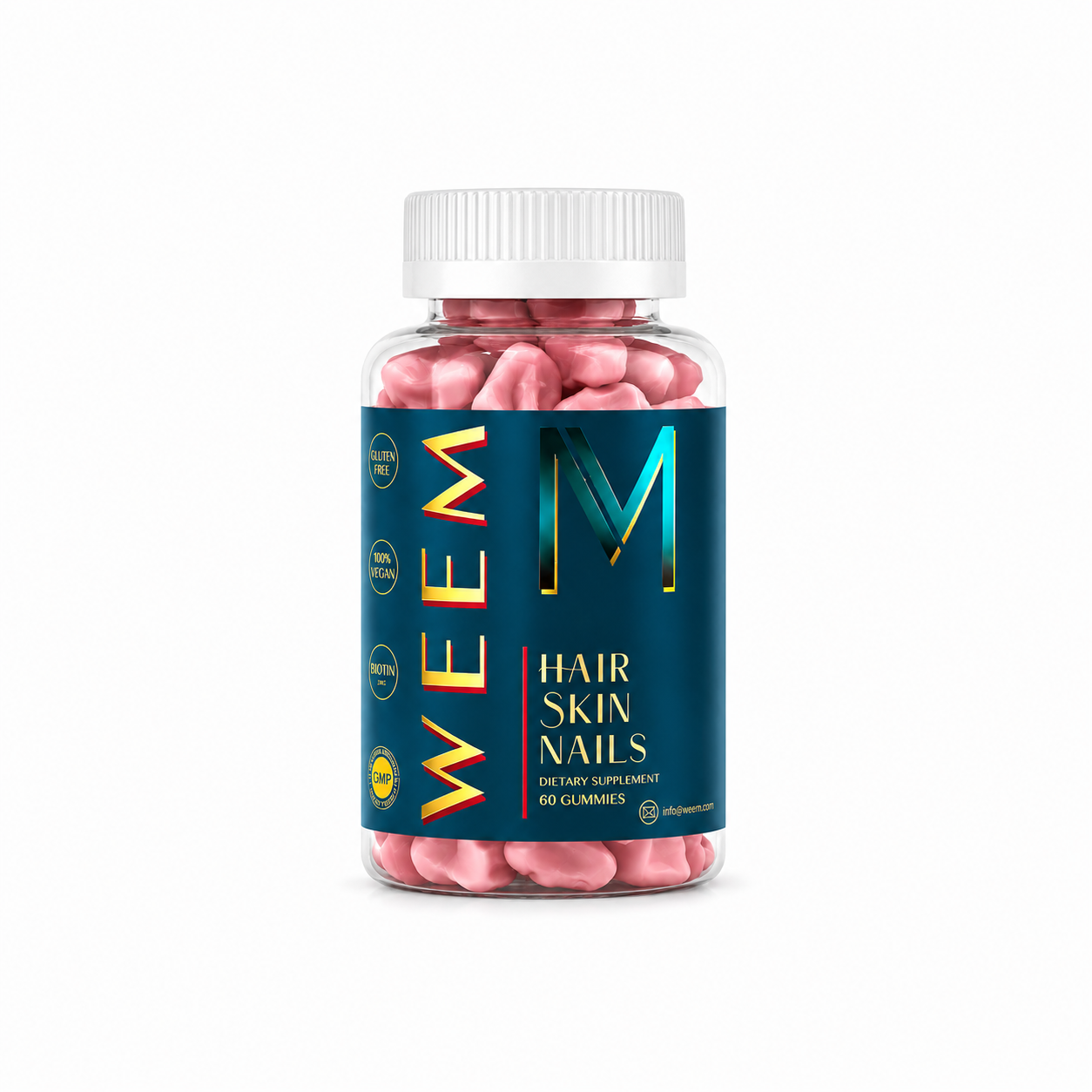 WEEM biotin gummies for healthy hair skin and nails